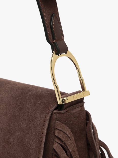 Schoudertas Country Leder Etrier Bruin country ECOU145M ander zicht 4